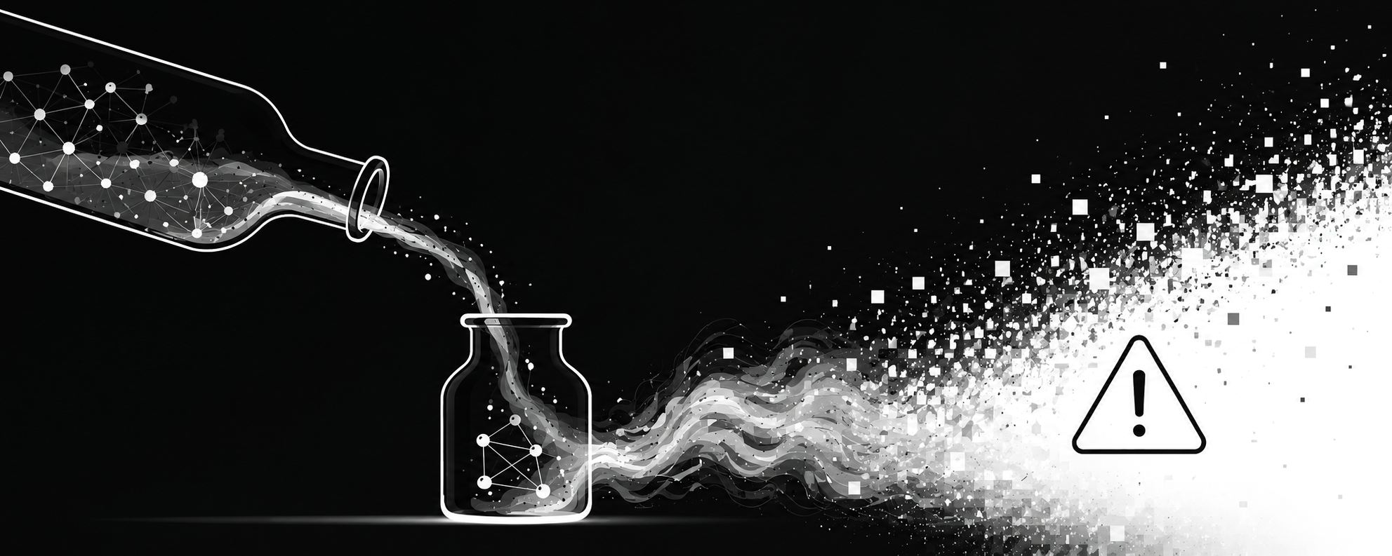 Symbolic visualization of fast distillation risk in scientific imaging