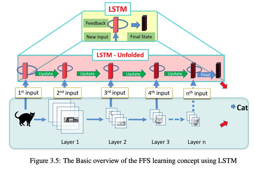 Modeling the Feature Evolution in CNNs using LSTM